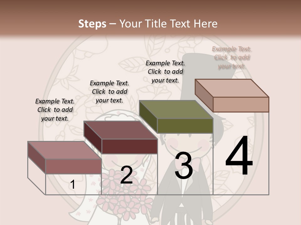 Rose Front Bridal PowerPoint Template