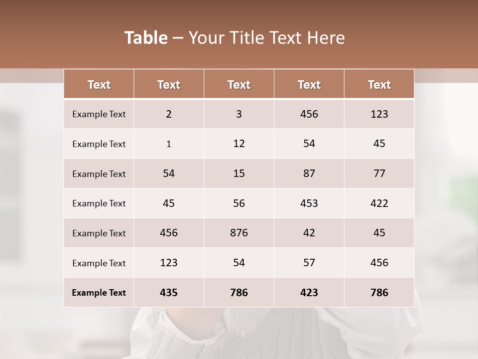 Dining Face Kitchen PowerPoint Template