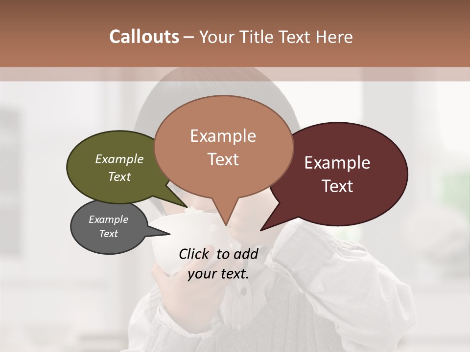 Dining Face Kitchen PowerPoint Template