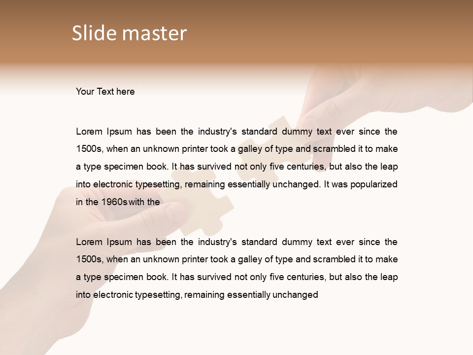 Individuality Togetherness Piece PowerPoint Template