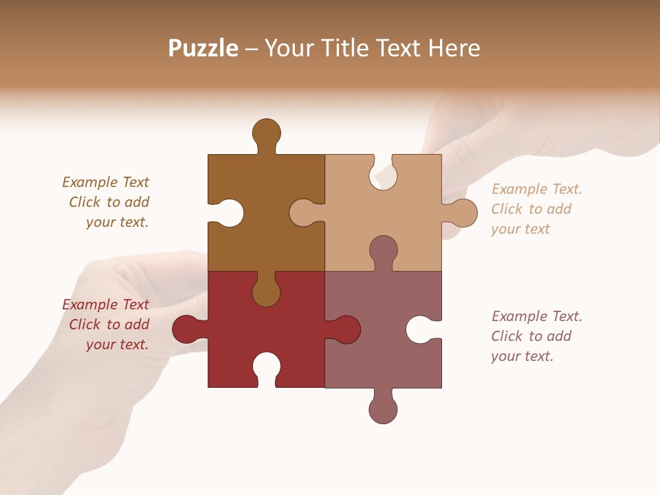 Individuality Togetherness Piece PowerPoint Template