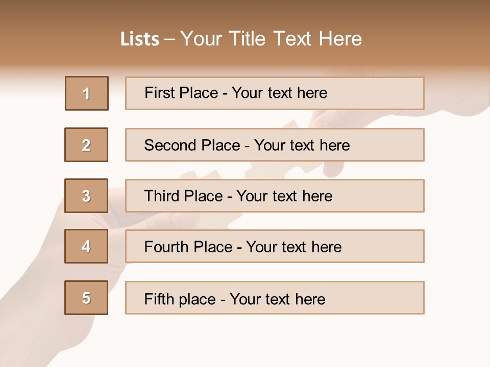 Individuality Togetherness Piece PowerPoint Template