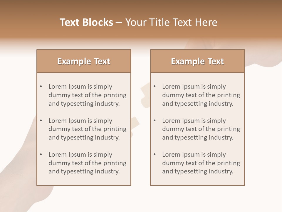 Individuality Togetherness Piece PowerPoint Template