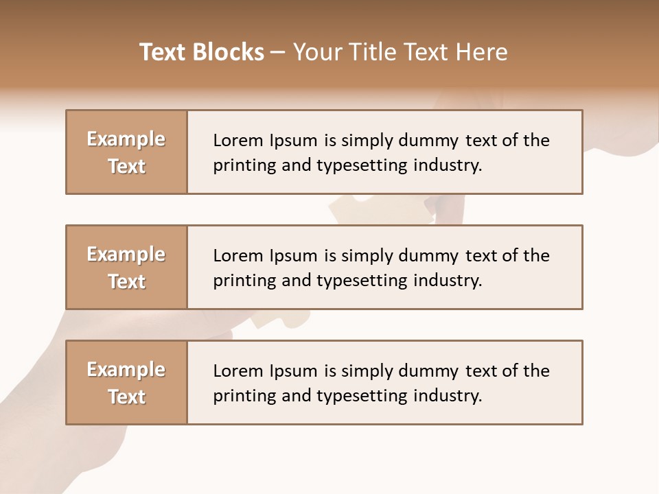 Individuality Togetherness Piece PowerPoint Template
