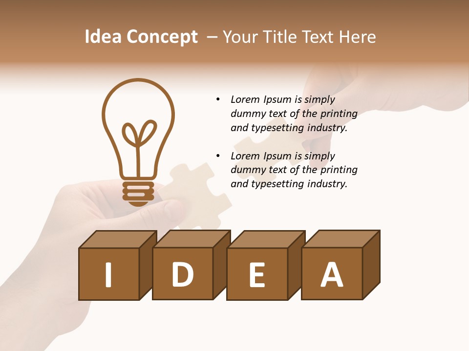 Individuality Togetherness Piece PowerPoint Template