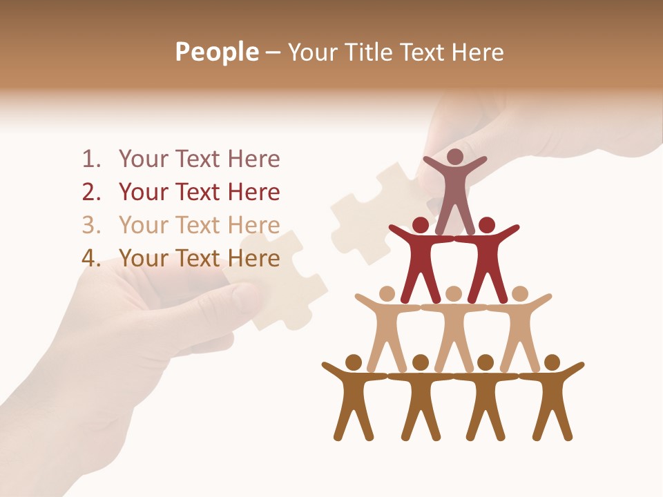 Individuality Togetherness Piece PowerPoint Template