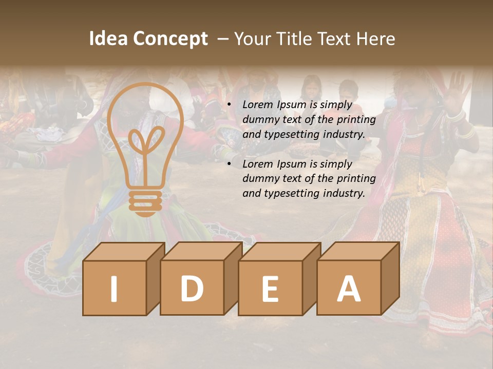 Person Jaipur Entertain PowerPoint Template