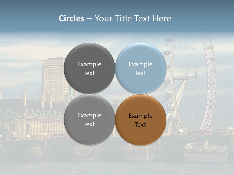 Landmark Thames England PowerPoint Template