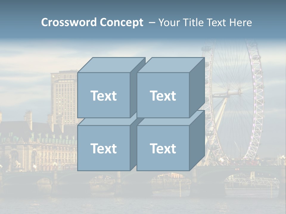 Landmark Thames England PowerPoint Template