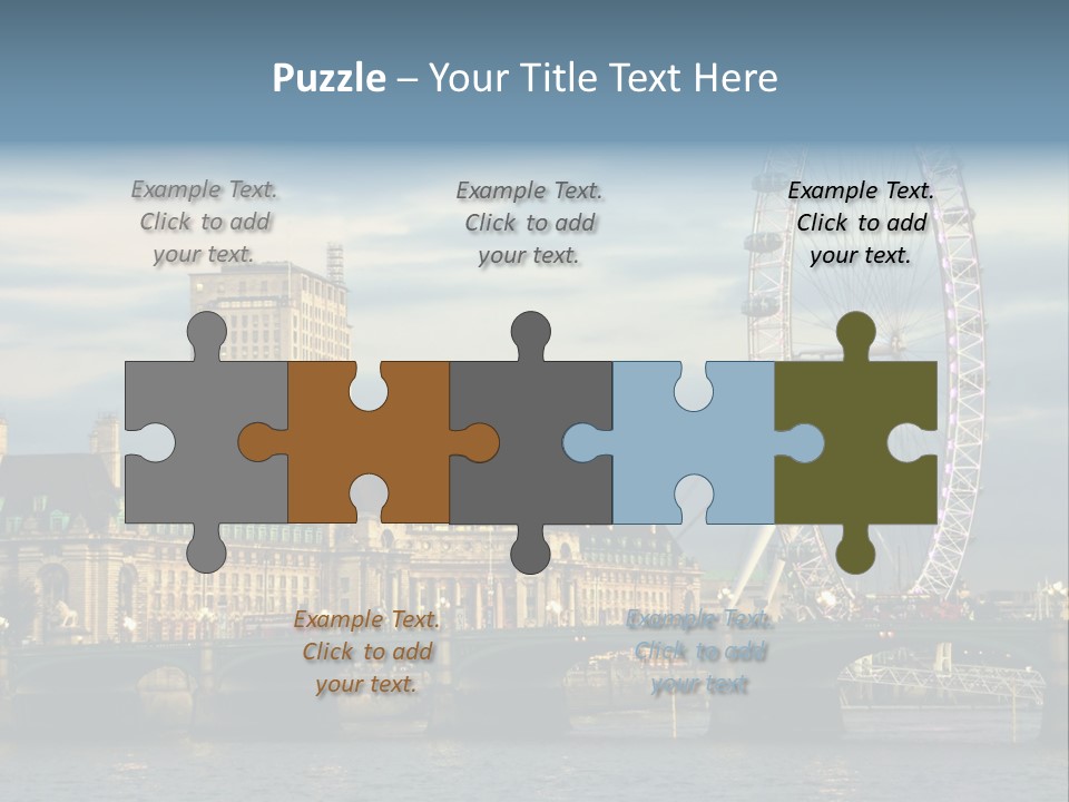 Landmark Thames England PowerPoint Template