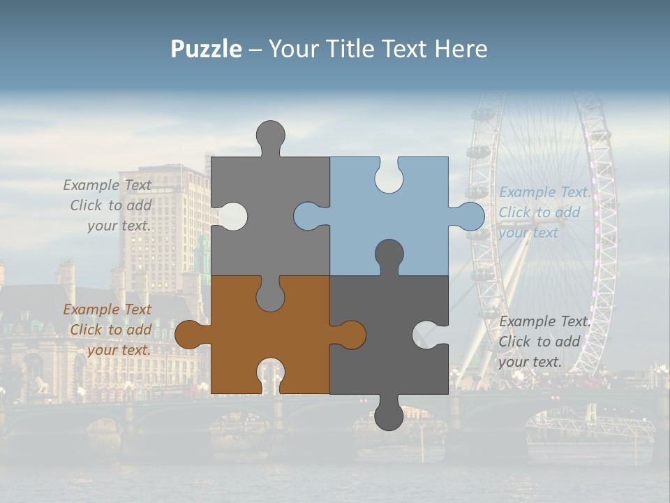 Landmark Thames England PowerPoint Template