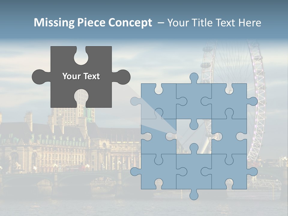 Landmark Thames England PowerPoint Template