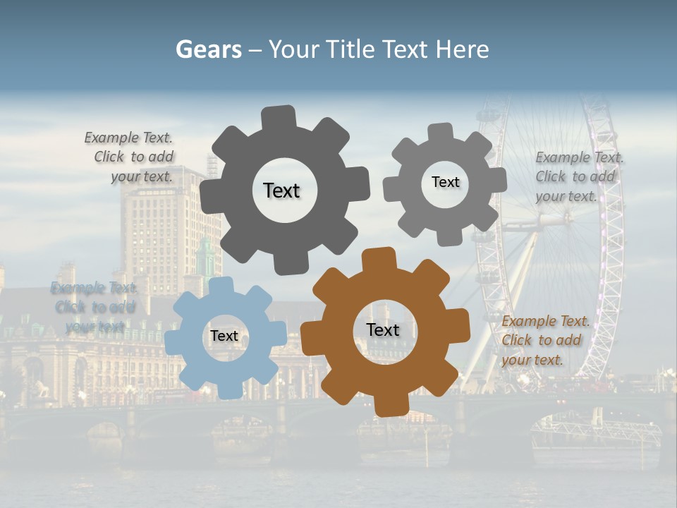 Landmark Thames England PowerPoint Template