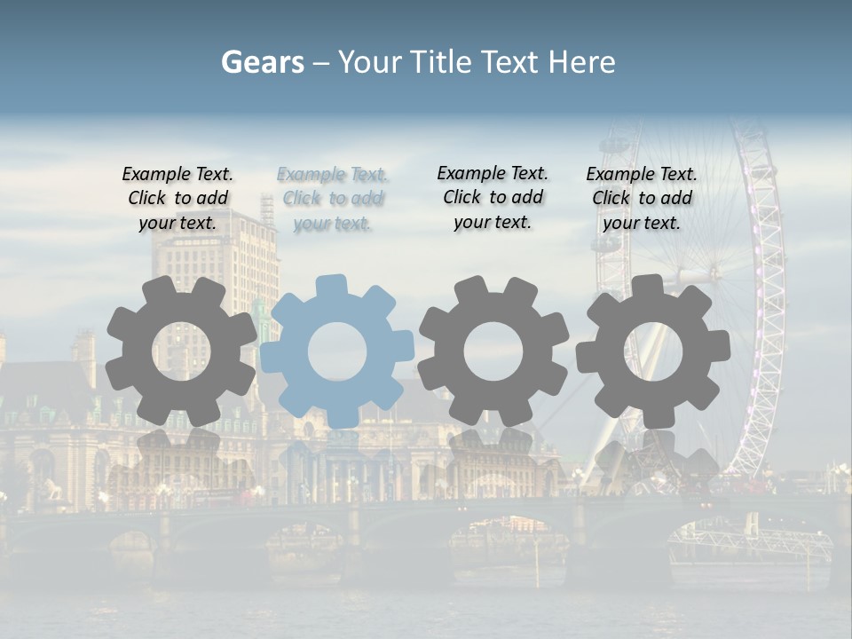 Landmark Thames England PowerPoint Template