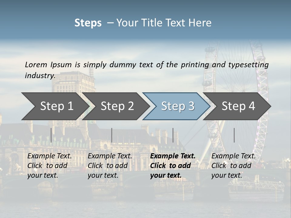 Landmark Thames England PowerPoint Template