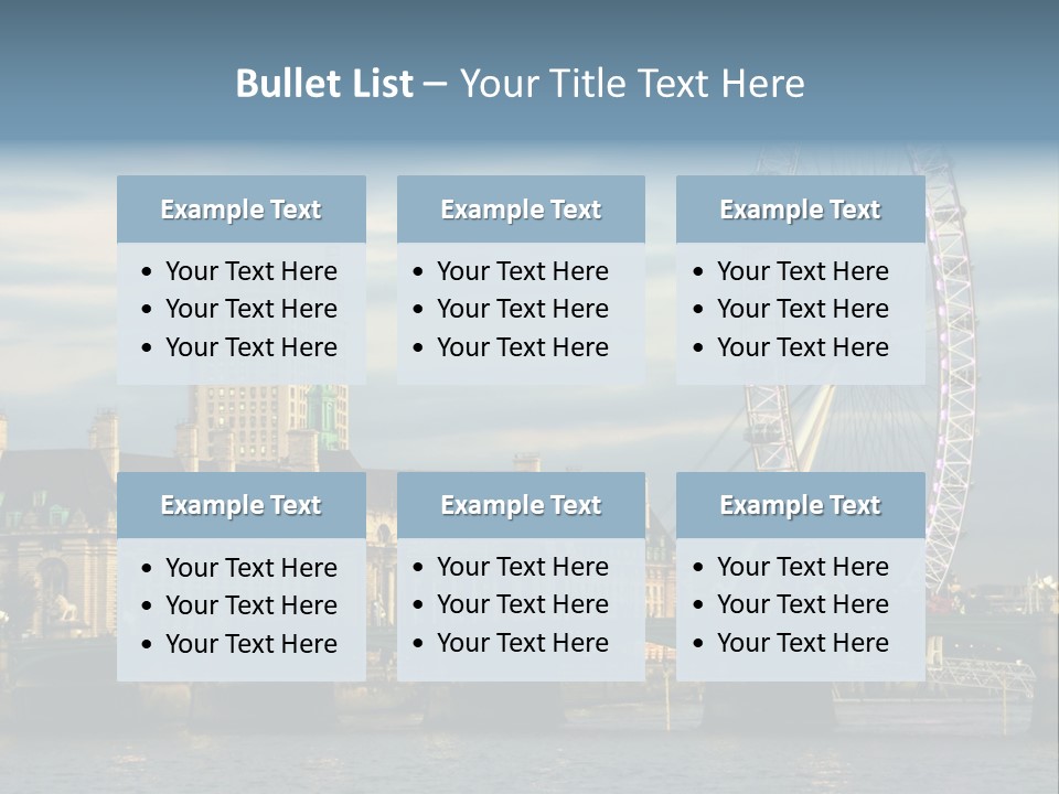 Landmark Thames England PowerPoint Template