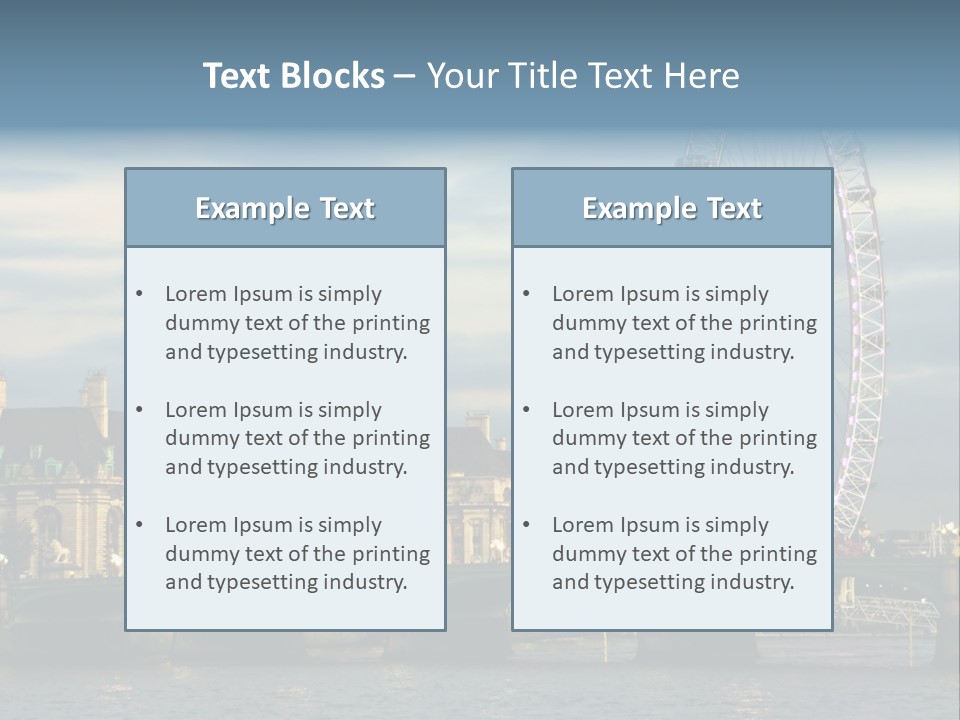 Landmark Thames England PowerPoint Template