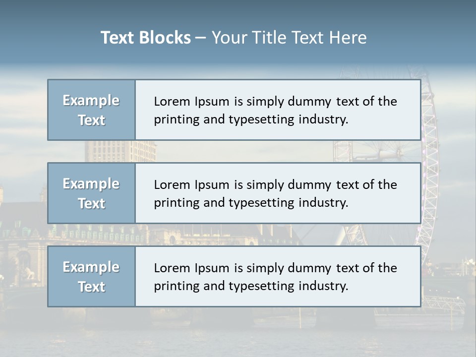 Landmark Thames England PowerPoint Template