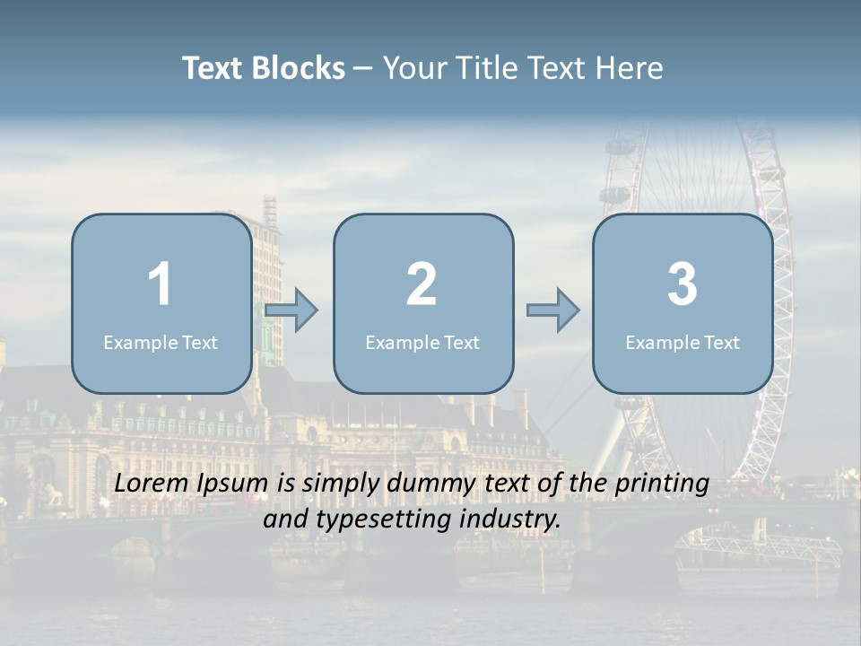 Landmark Thames England PowerPoint Template