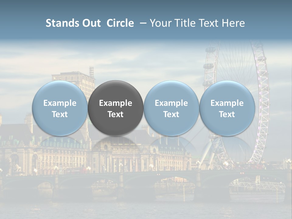 Landmark Thames England PowerPoint Template