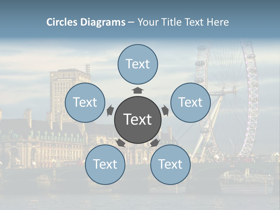 Landmark Thames England PowerPoint Template