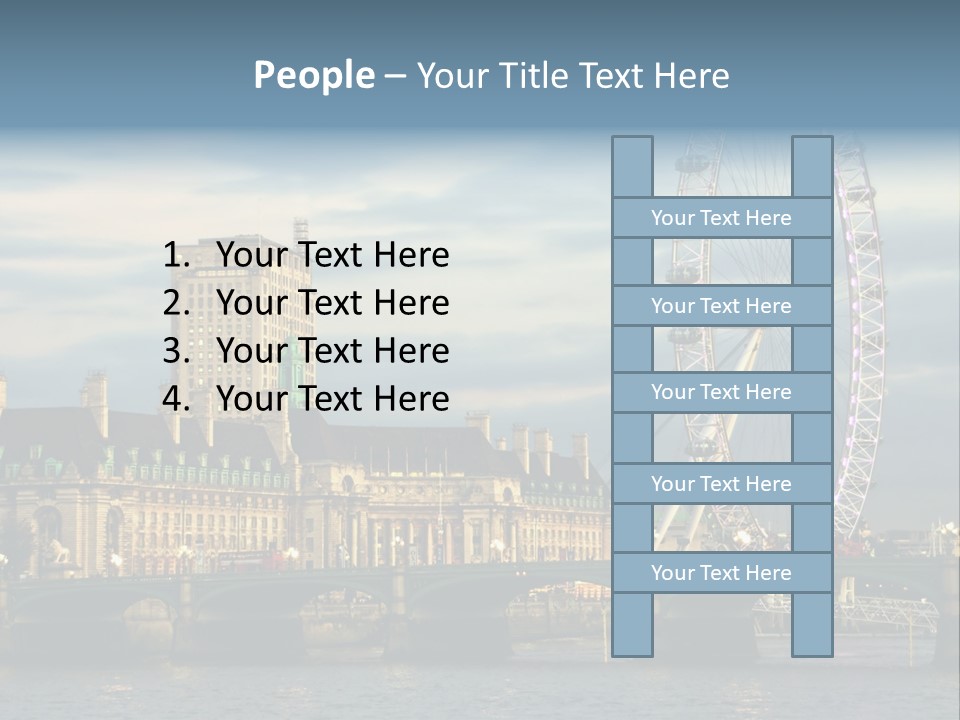 Landmark Thames England PowerPoint Template