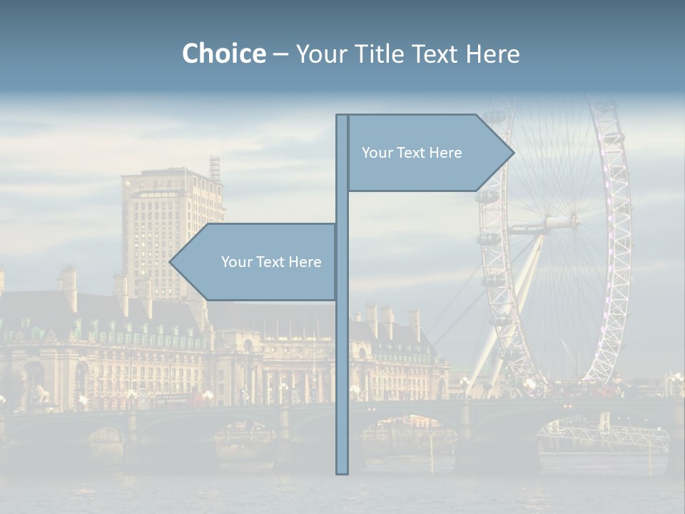 Landmark Thames England PowerPoint Template