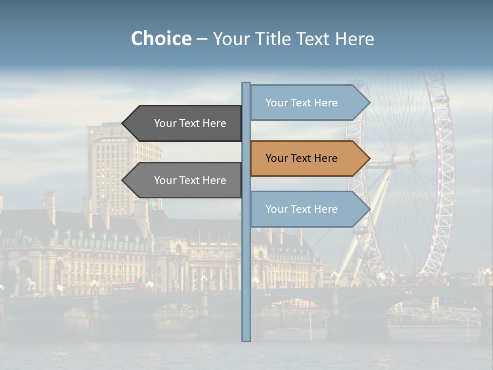Landmark Thames England PowerPoint Template