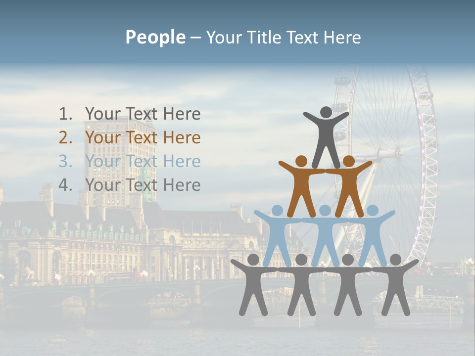 Landmark Thames England PowerPoint Template
