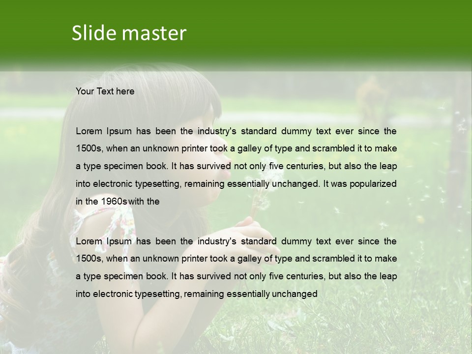 Grass Fun Nature PowerPoint Template
