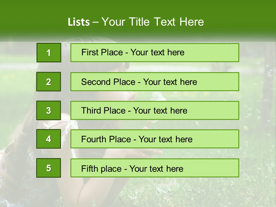 Grass Fun Nature PowerPoint Template