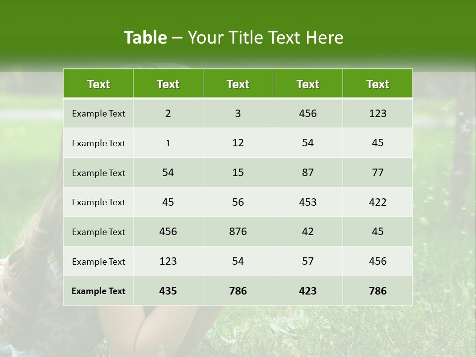 Grass Fun Nature PowerPoint Template