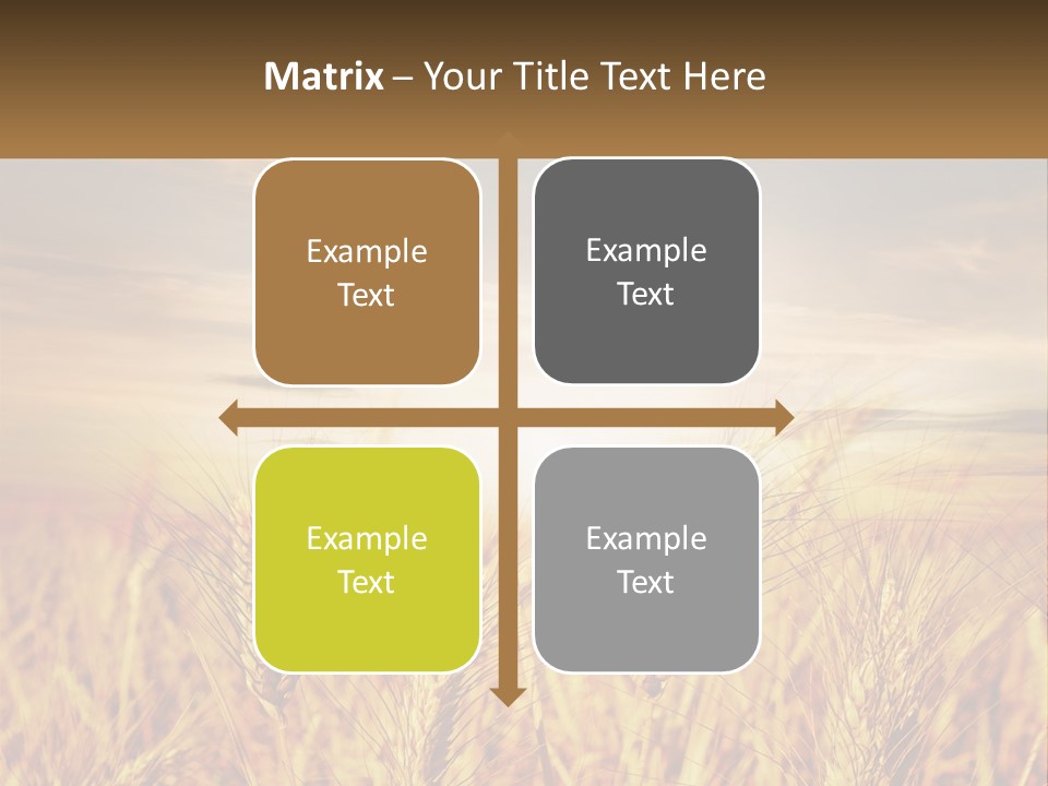 Golden Ideas Growth PowerPoint Template