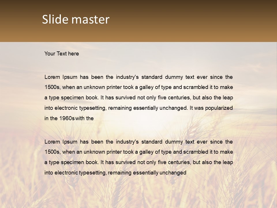 Golden Ideas Growth PowerPoint Template