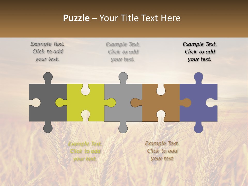 Golden Ideas Growth PowerPoint Template