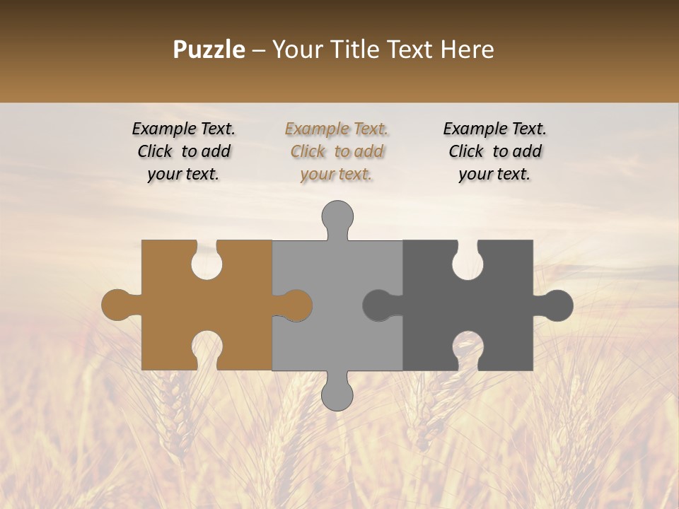 Golden Ideas Growth PowerPoint Template