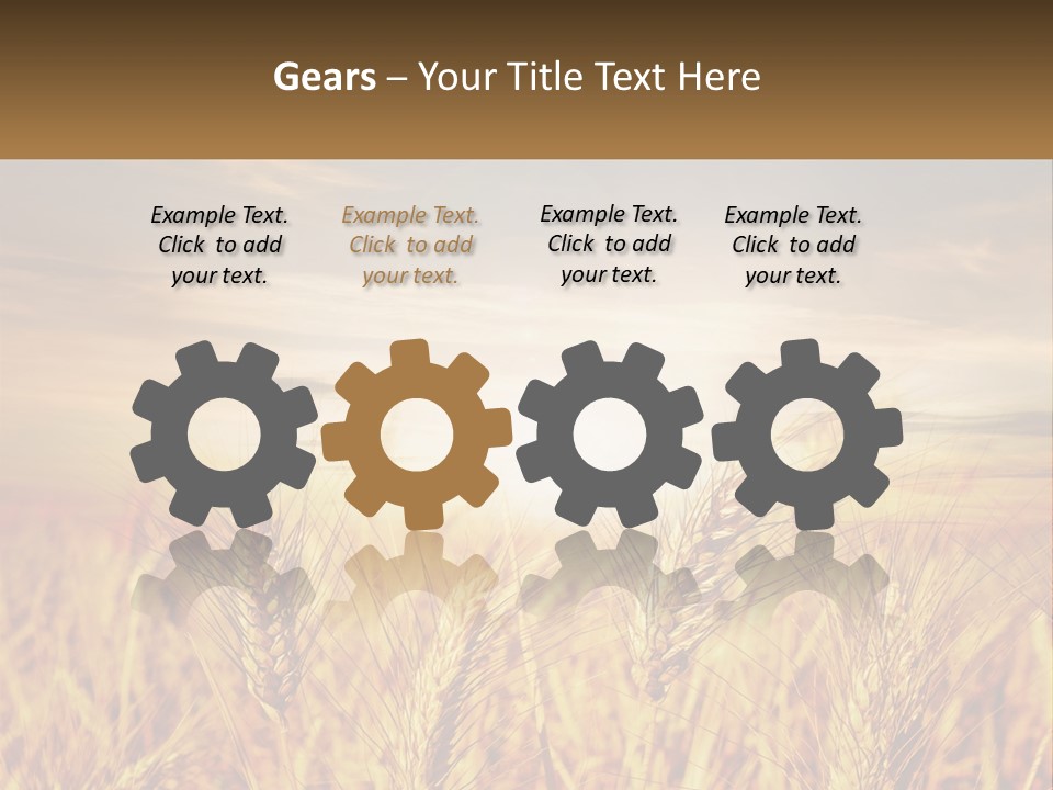 Golden Ideas Growth PowerPoint Template