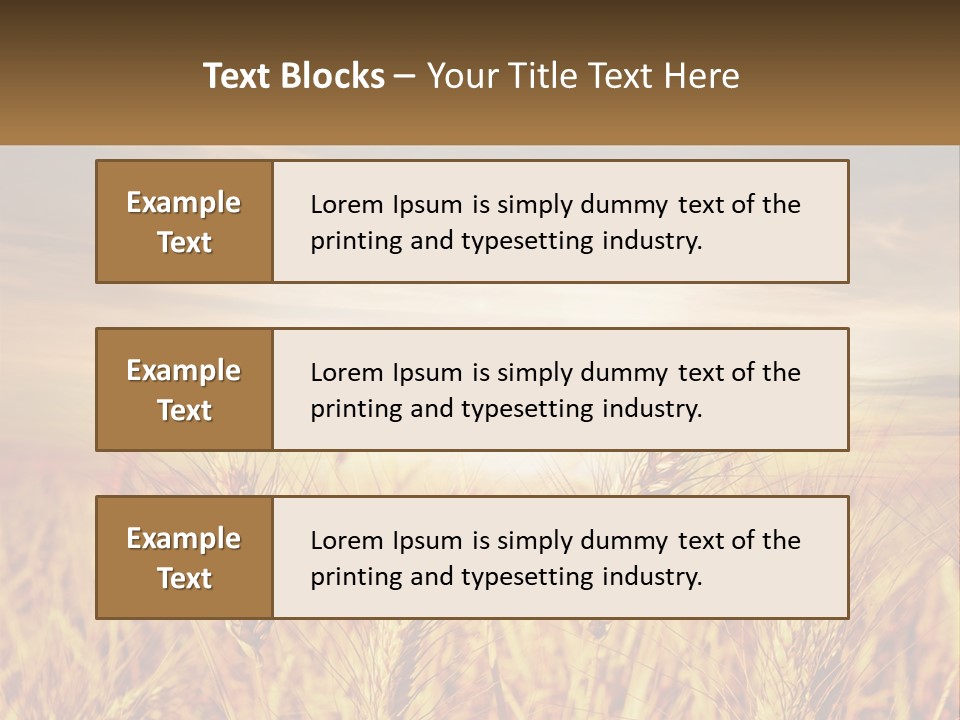 Golden Ideas Growth PowerPoint Template