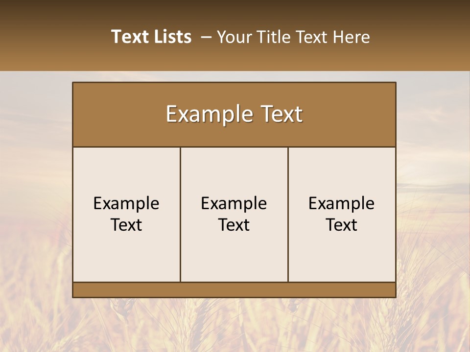 Golden Ideas Growth PowerPoint Template