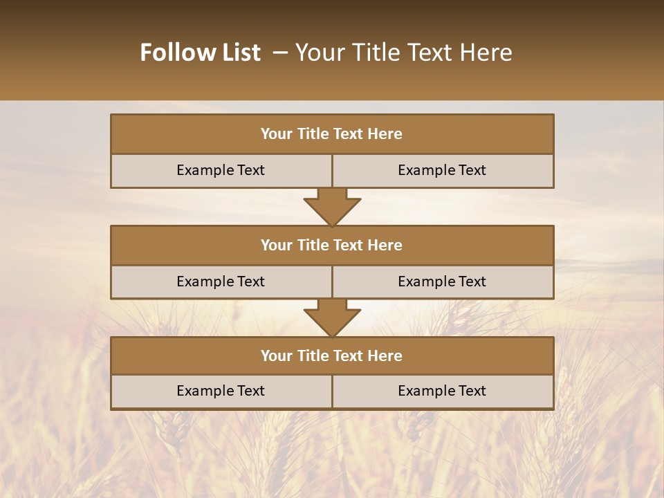Golden Ideas Growth PowerPoint Template