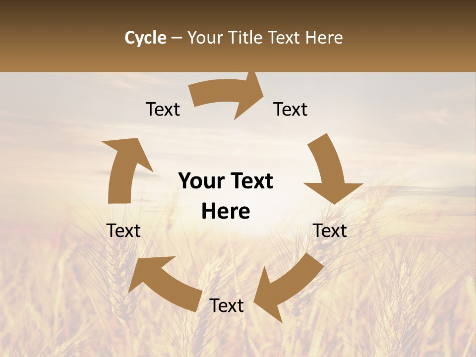 Golden Ideas Growth PowerPoint Template