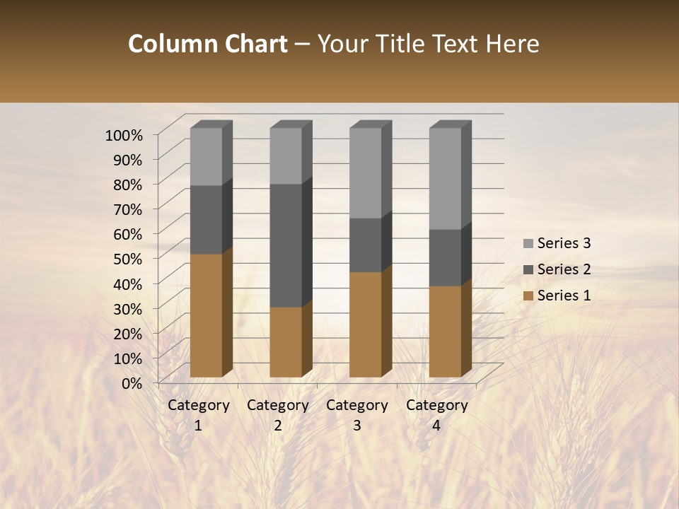 Golden Ideas Growth PowerPoint Template