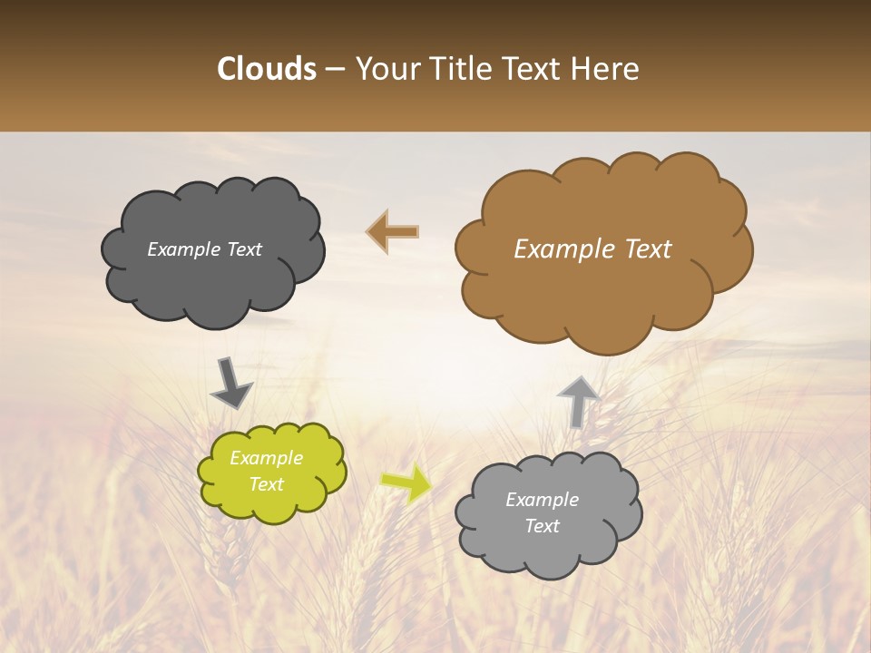 Golden Ideas Growth PowerPoint Template