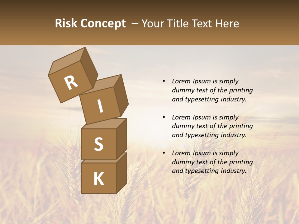 Golden Ideas Growth PowerPoint Template