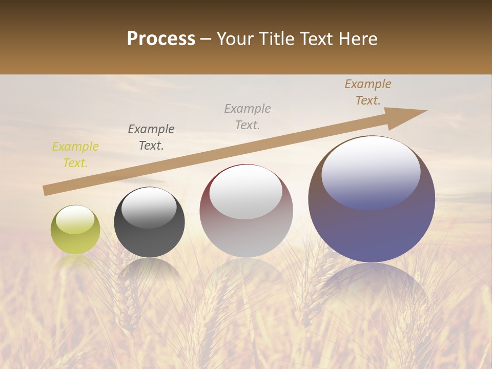 Golden Ideas Growth PowerPoint Template