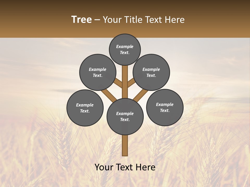 Golden Ideas Growth PowerPoint Template