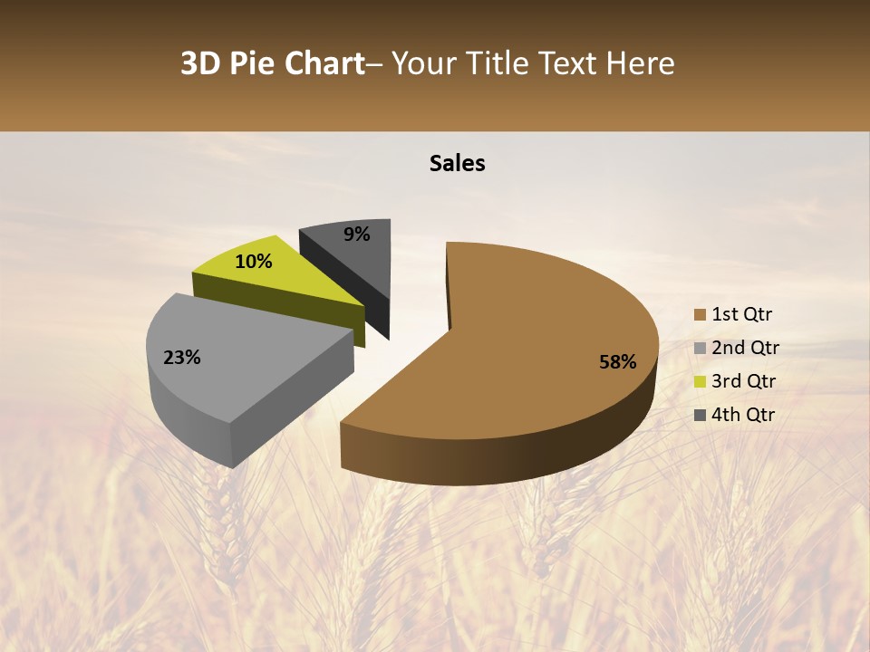 Golden Ideas Growth PowerPoint Template