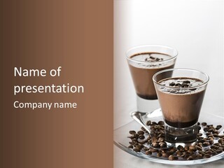 Chocolate Sweet Milk PowerPoint Template