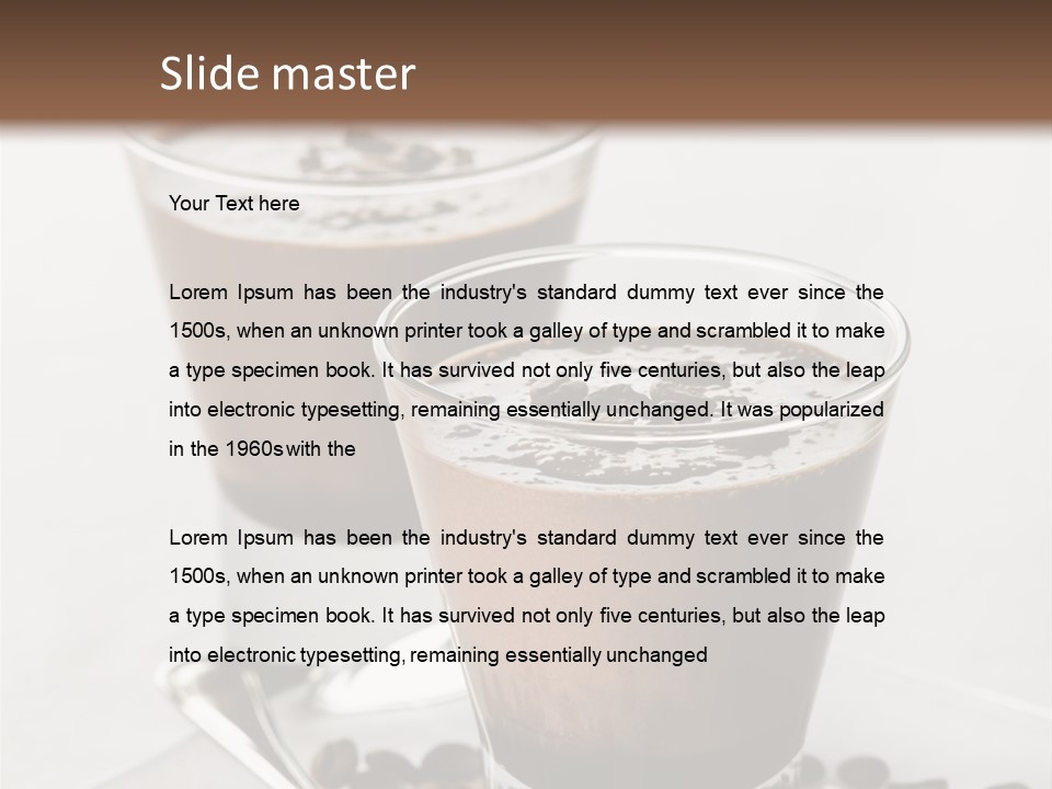 Chocolate Sweet Milk PowerPoint Template