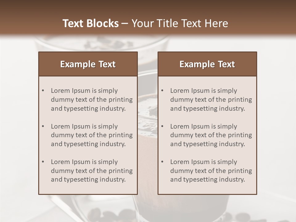 Chocolate Sweet Milk PowerPoint Template